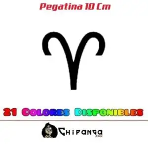 Pegatina Signo del Zodiaco Horóscopo Aries
