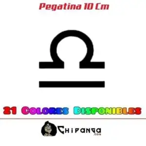 Pegatina Signo del Zodiaco Horóscopo Libra