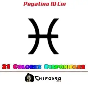Pegatina Signo del Zodiaco Horóscopo Piscis