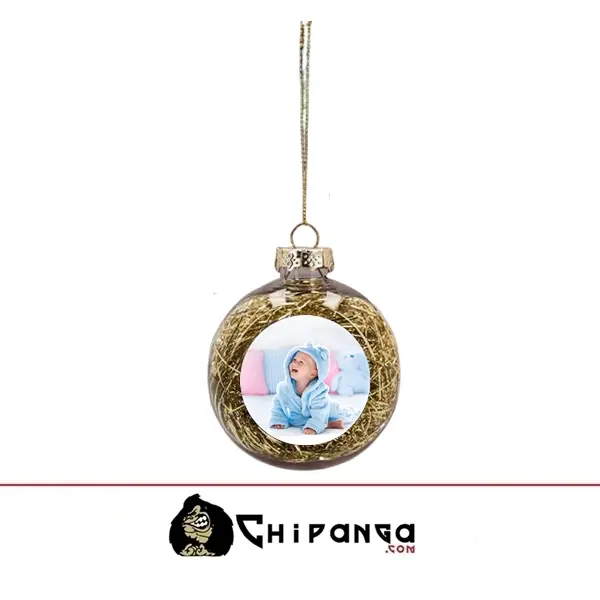 Bola para árbol de Navidad Personalizada con Foto con Relleno