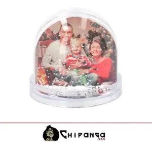 Bola de Nieve con Foto Copos de Nieve Personalizada por ambas caras